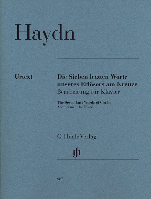 Seven Last Words of Christ - Piano Solo by Joseph Haydn, G. Henle Verlag, 1 Page
