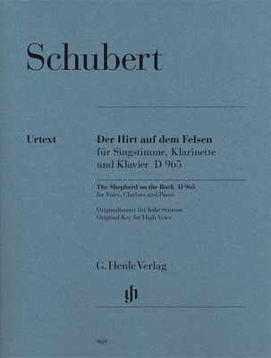 Shepherd on the Rock D965 Vocal Sheet Music by Schubert