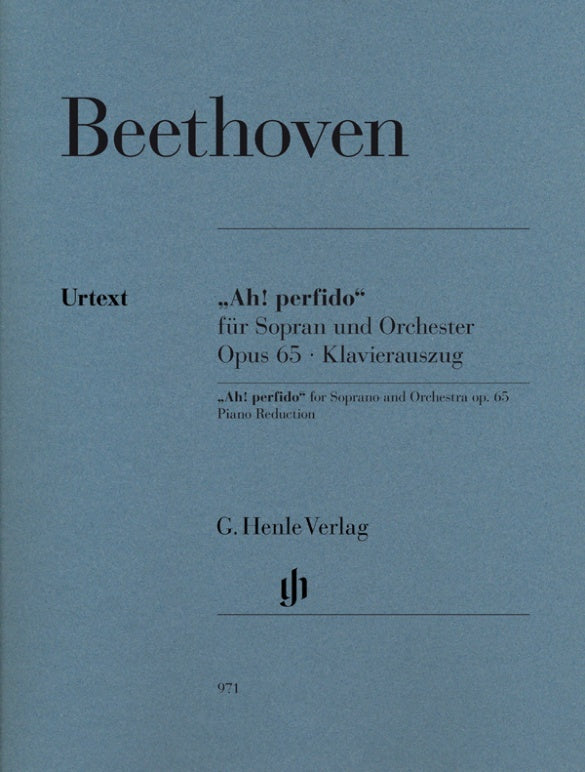Ah Perfido Op 65 Soprano (Softcover Book)