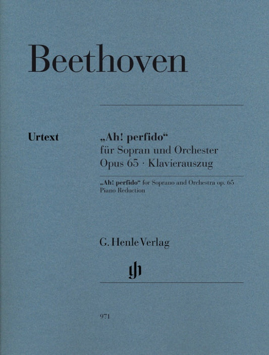 Ah Perfido Op 65 Soprano (Softcover Book)