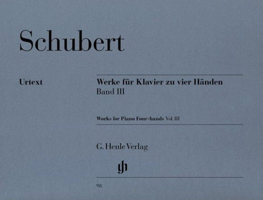 Schubert - Works for Piano Four Hands Volume 3 Piano Duet