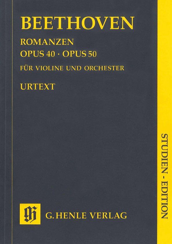 Beethoven Romances Op. 40 & Op. 50 Study Score for Orchestra by G. Henle Verlag