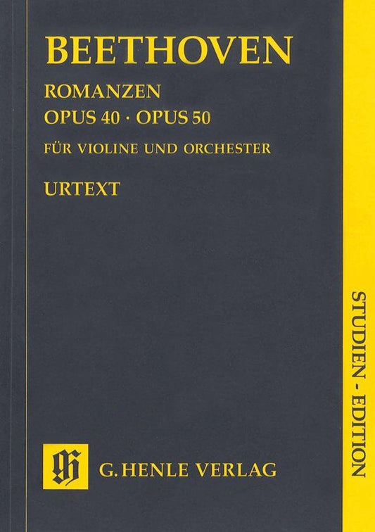 Beethoven Romances Op. 40 & Op. 50 Study Score for Orchestra by G. Henle Verlag