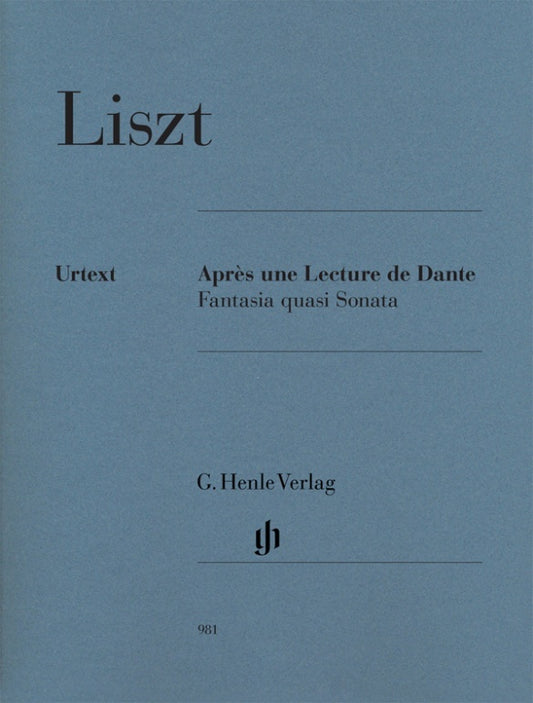 Apres Une Lecture De Dante Fantasia Quasi Sonata (Softcover Book)