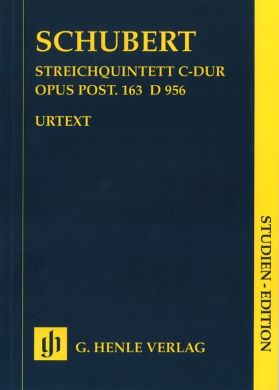 String Quintet Op Post 163 D956 C Study Score Book