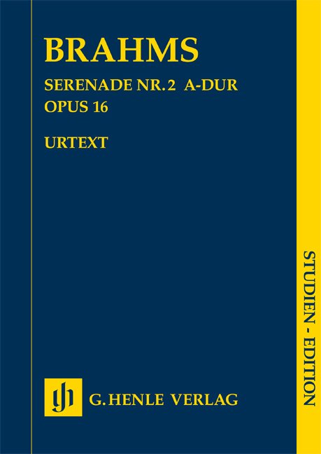 Brahms: Serenade No. 2 in A Major, Op. 16 — Study Score (G. Henle Verlag)