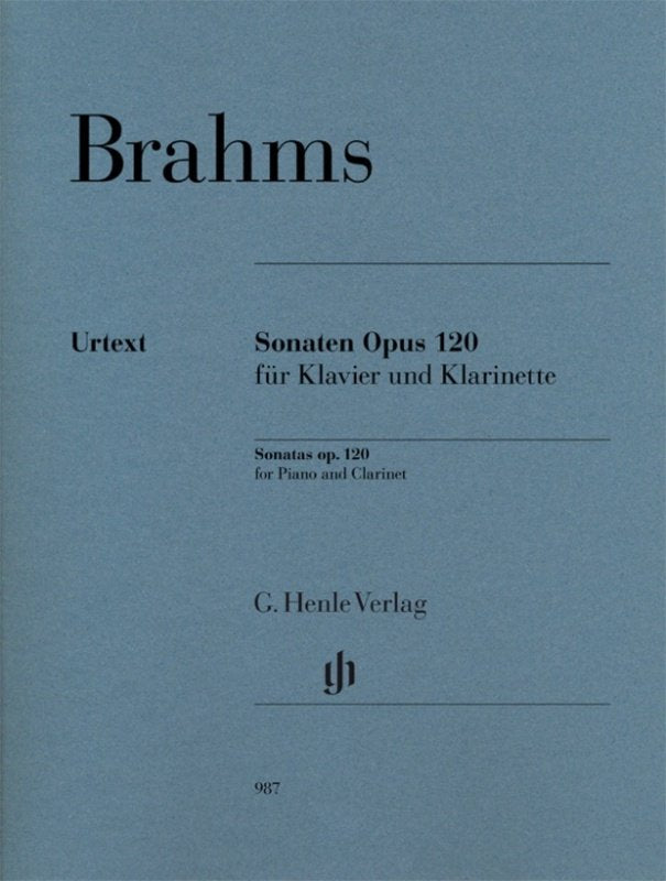 Brahms: Sonatas, Op. 120 — Clarinet & Piano (G. Henle Verlag)