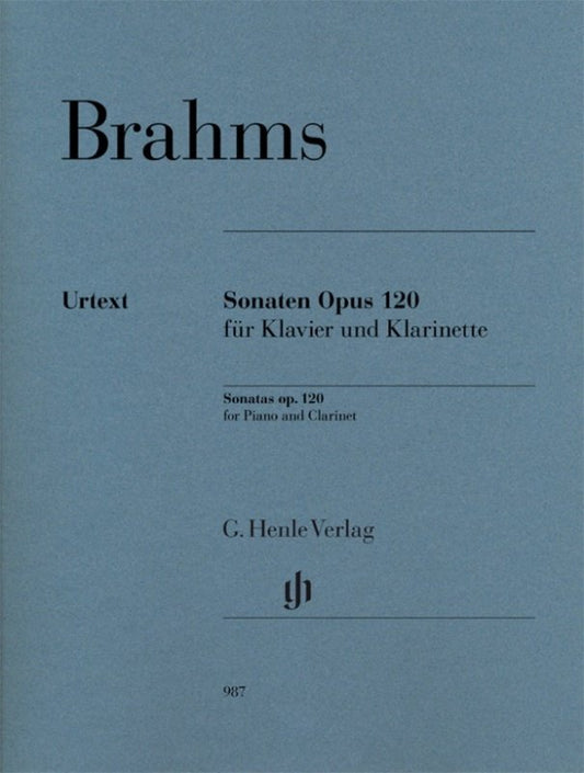 Brahms: Sonatas, Op. 120 — Clarinet & Piano (G. Henle Verlag)