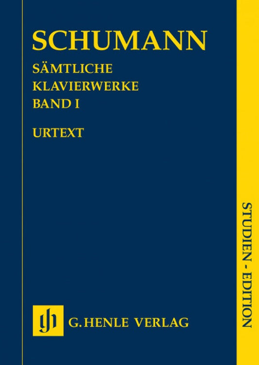Complete Piano Works Volume 1 Study Score by Robert Schumann - Henle