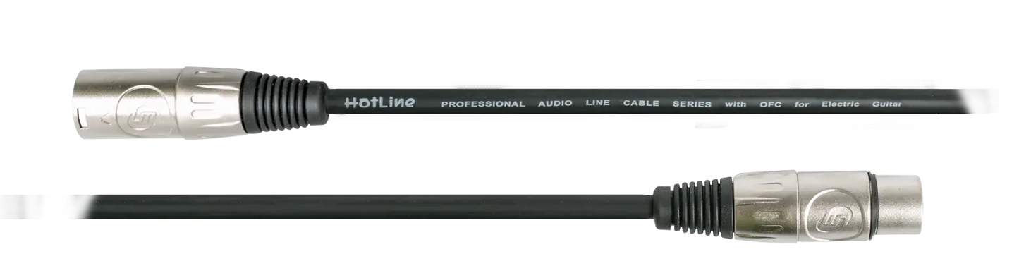 Hot Line 20ft Microphone Cable Female XLR to Male XLR