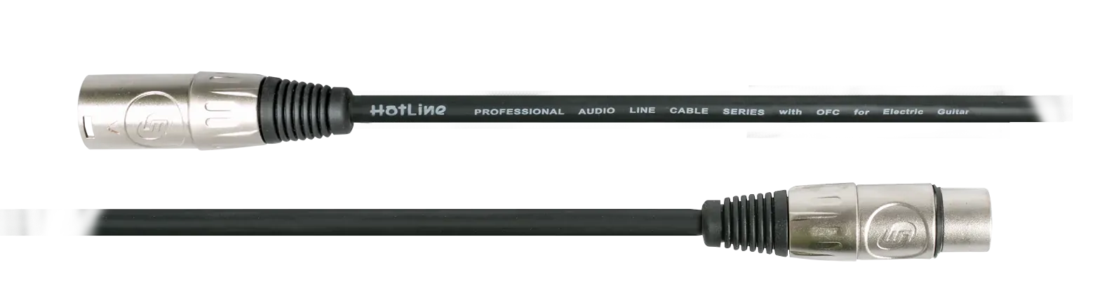 Hot Line 20ft Microphone Cable Female XLR to Male XLR