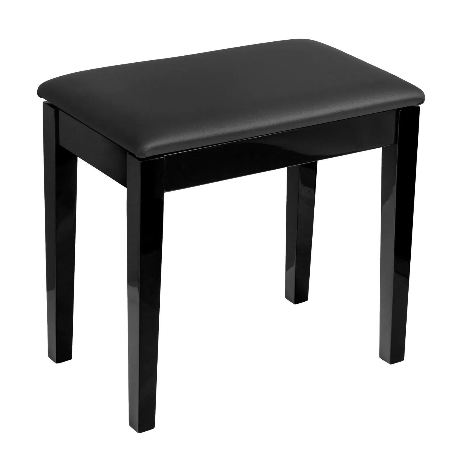 Hemingway Piano Bench HPB10B with Padded Black Vinyl Seat and Storage