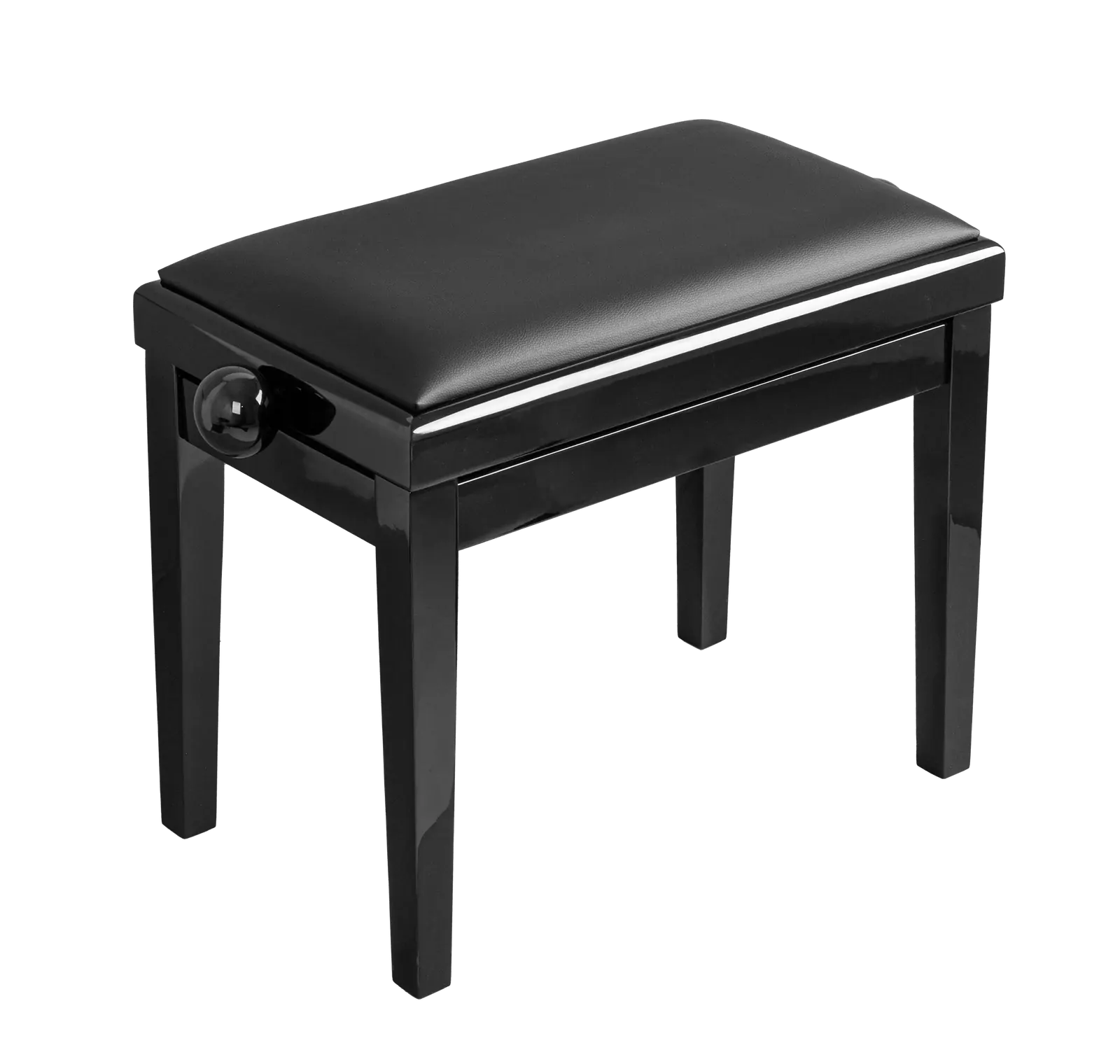 Hemingway HPB22B Piano Bench - Polished Ebony