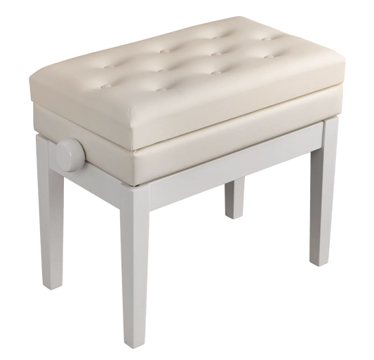 Hemingway Piano Bench White HPB25WT