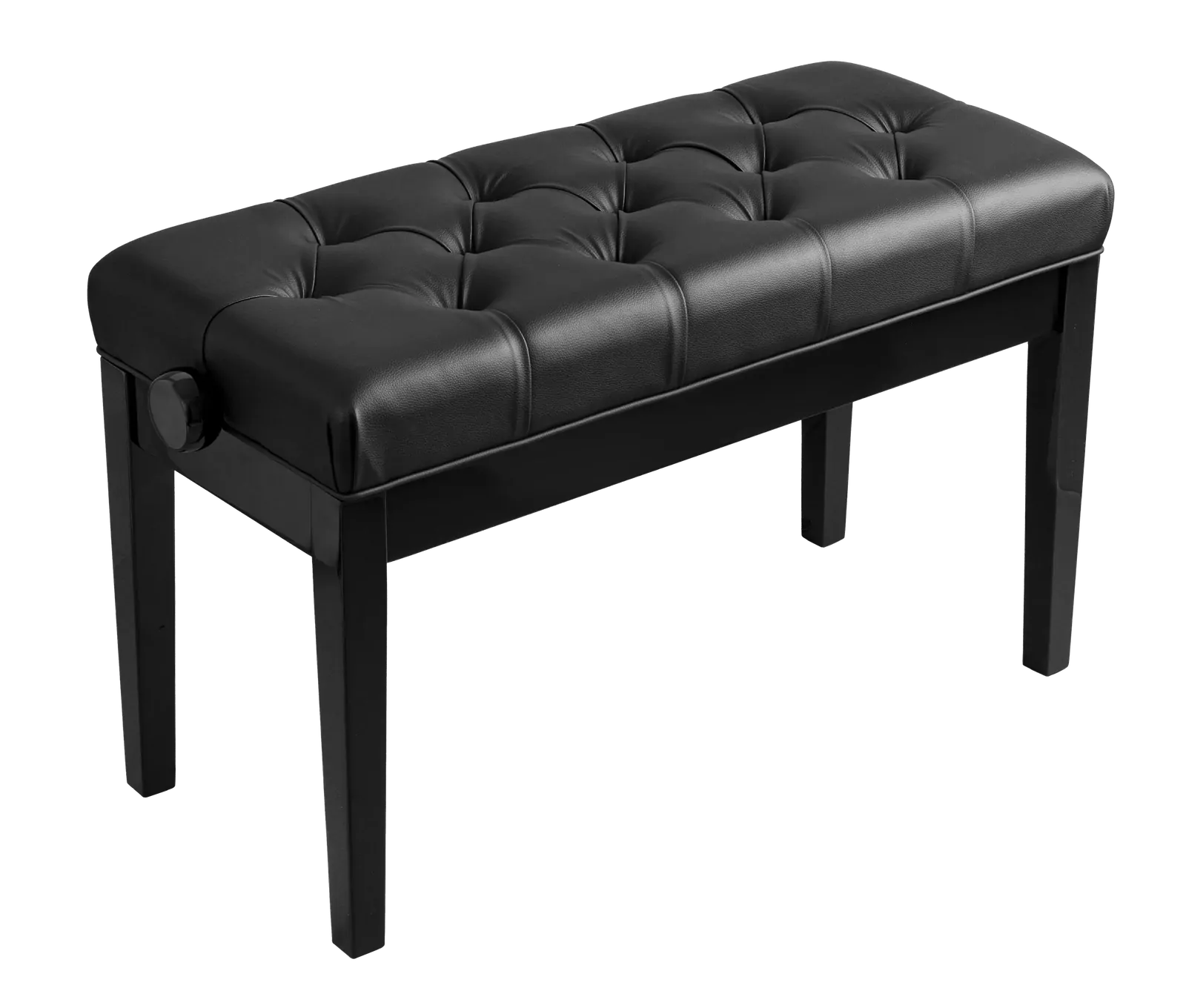 Hemingway Duet Piano Bench HPB33B Adjustable Height Polished Ebony