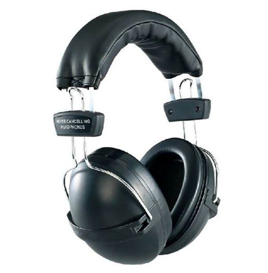 Maxtone HPC100 Noise Blocking Headphones - 40dB, Adjustable Headband, Black Leatherette Cushioned Cups, Lightweight at 197g