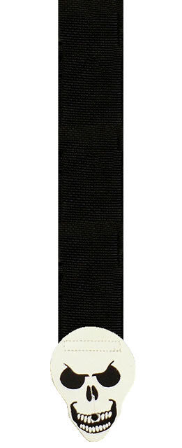 Hot Picks 2" Nylon Grave Picker Guitar Strap Black