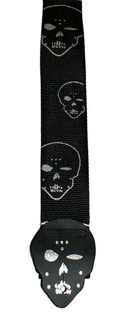 Hot Picks 2" Nylon Killer Guitar Strap Black Monster Series
