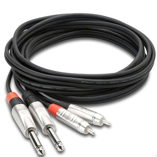 Hosa Pro Unbalanced Interconnect - REAN 1/4 in TS to RCA