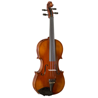 Hidersine Piacenza 4/4 Violin Outfit with Bow, Case, Rosin, Ebony Components, Hand-Carved Solid Spruce Top, Flamed Maple Back, Ready to Play — view 3
