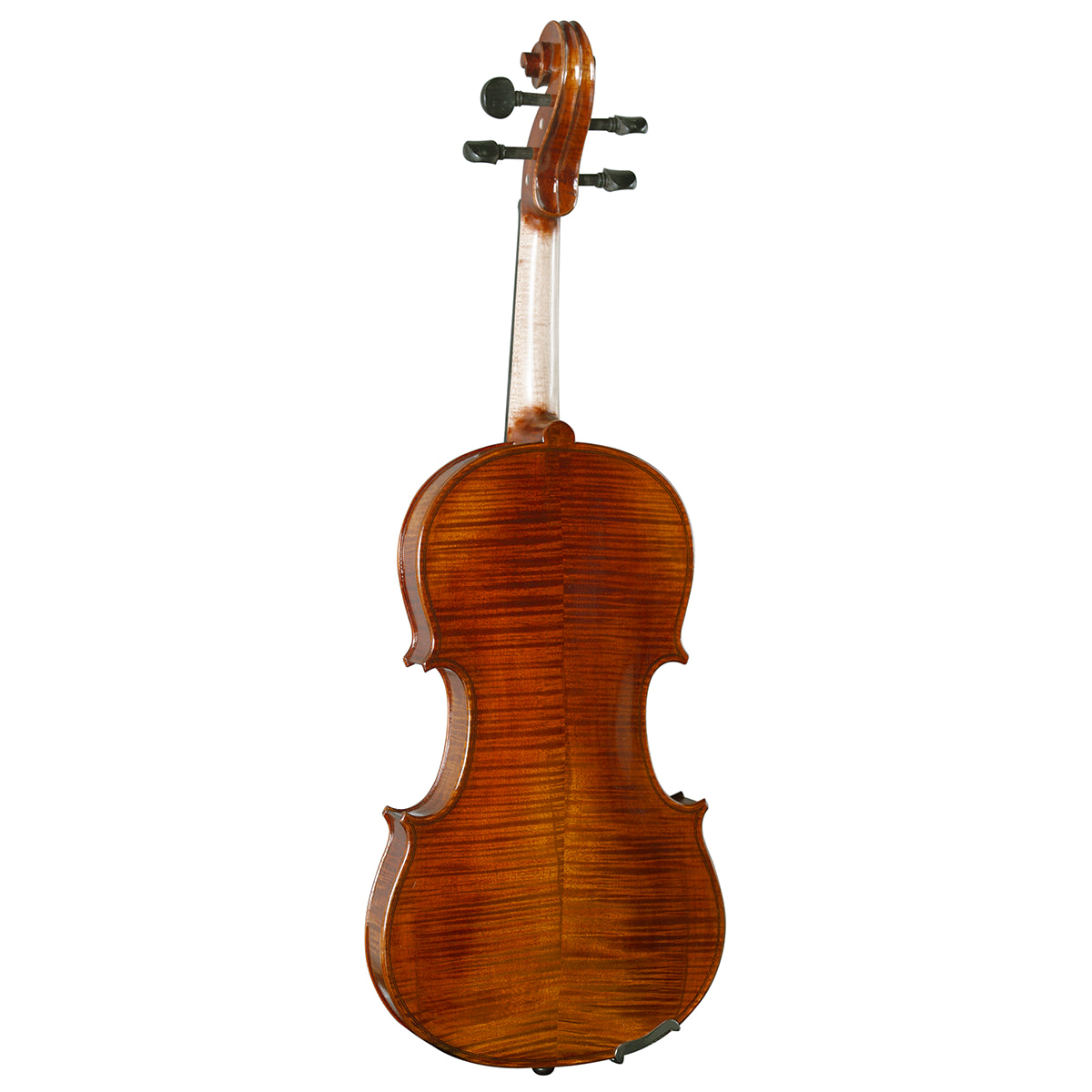 Hidersine Piacenza 4/4 Violin Outfit with Bow, Case, Rosin, Ebony Components, Hand-Carved Solid Spruce Top, Flamed Maple Back, Ready to Play — view 4