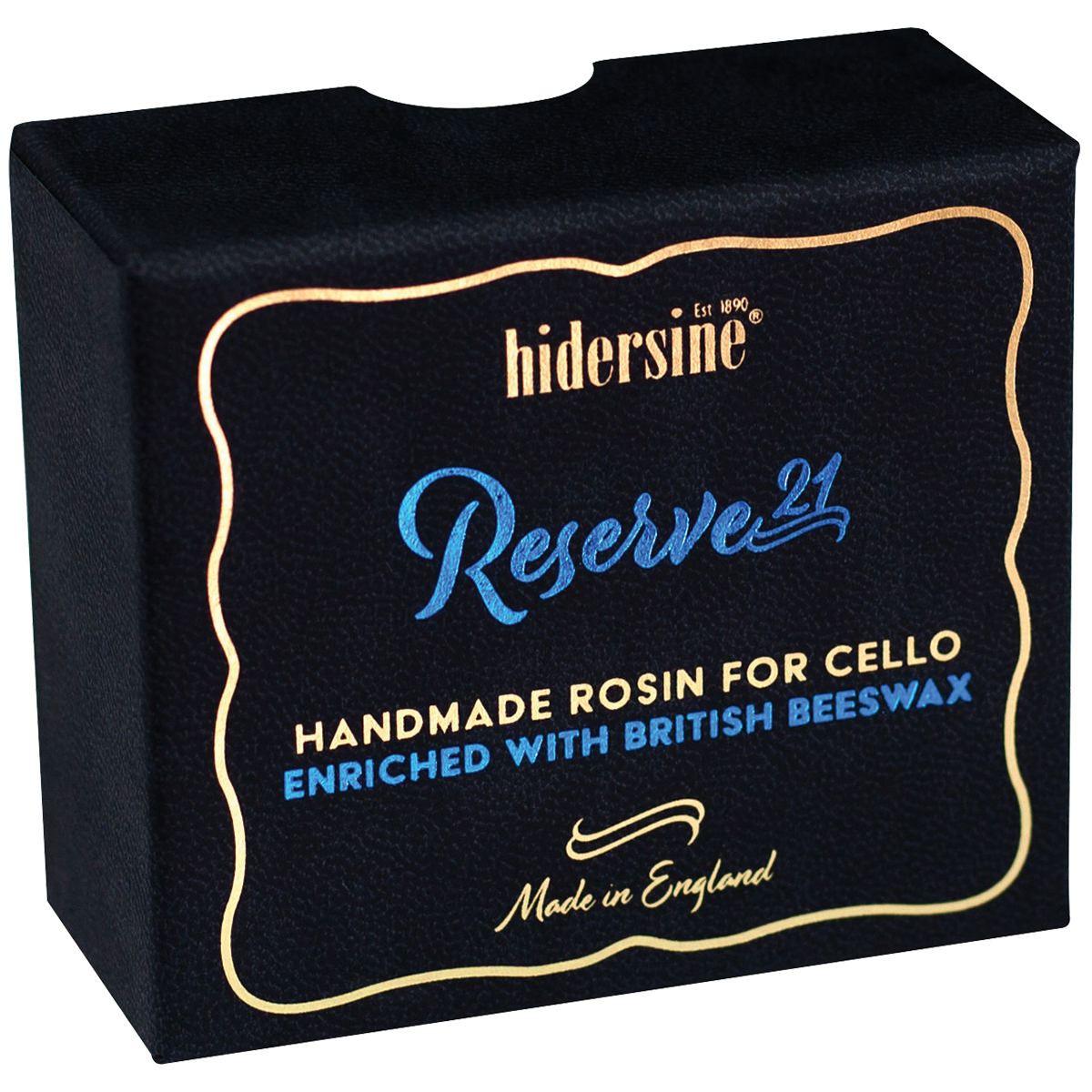 Hidersine Reserve21 Dark Cello Rosin 30g with British Beeswax in Velveteen Bag — view 3