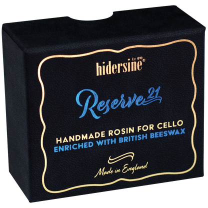 Hidersine Reserve21 Dark Cello Rosin 30g with British Beeswax in Velveteen Bag — view 3
