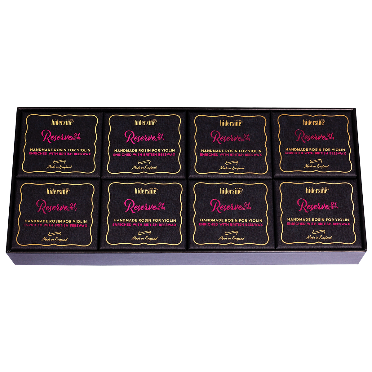 Hidersine Reserve21 Violin Rosin 30g - Medium Hard, Artisanal, Low Dust, High Grip, Includes Drawstring Bag and Microfibre Cloth — view 5