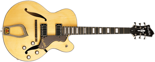 Hagstrom HJ-500 Jazz Guitar Hollow Body Electric Guitar Natural