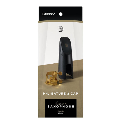 H-Ligature & Cap, Soprano Sax, Gold-plated
