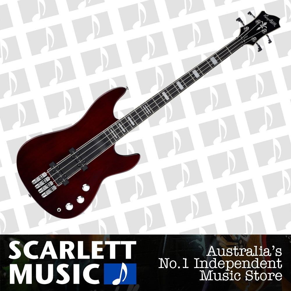 Hagstrom Super Swede Bass IV String Electric Bass Natural Mahogany — view 2