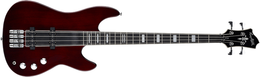 Hagstrom Super Swede Bass IV String Electric Bass Natural Mahogany