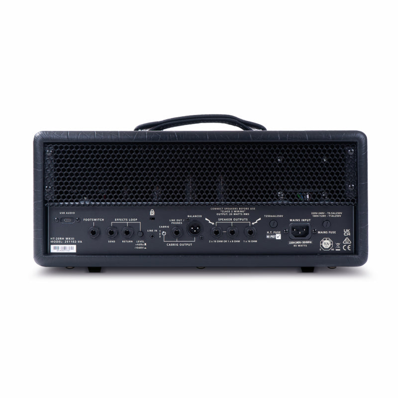 Blackstar HT-20RH-MKIII 20W Valve Head with Reverb, USB, and CabRig Speaker Simulator — view 4