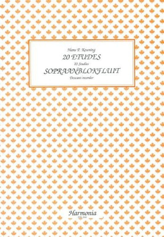20 Etudes Descant Recorder (Softcover Book)