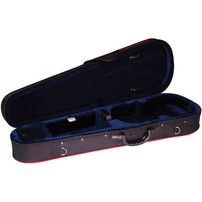 Hidersine HVC6B Shaped Case for 3/4 Violin & 13" Viola with Cordura Cover, Velvet Lining, Shoulder Straps, and 2 Bow Holders — view 2