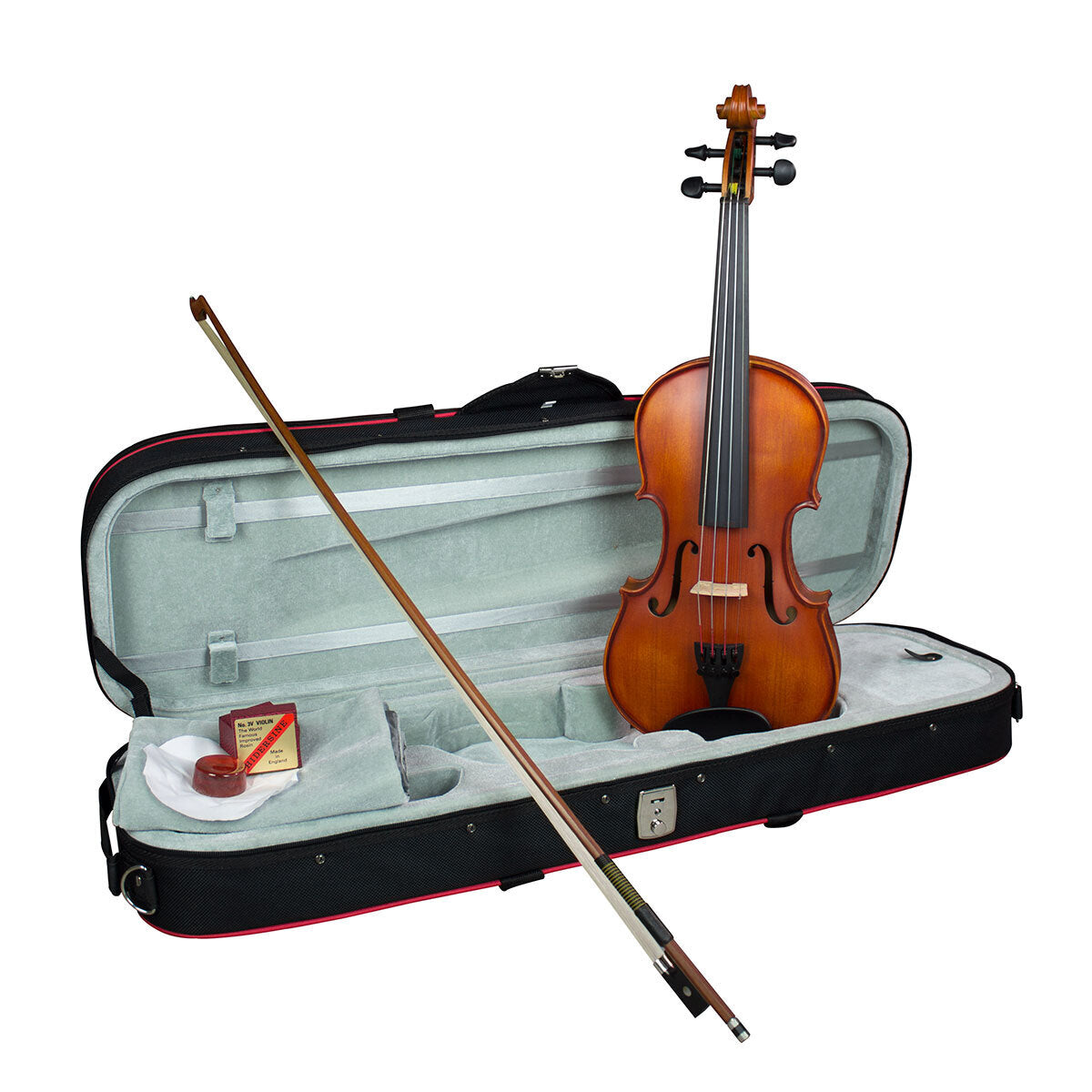 Hidersine HW3180B Studenti Academy Finetune 3/4 Violin Student Outfit with Case, Bow & Rosin — view 6