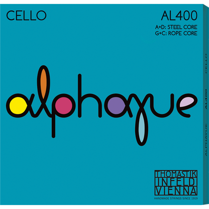 Hidersine HW3182AG-P Vivente Academy 4/4 Cello Outfit with Wittner Finetune Pegs & Thomastik Alphayue Strings — view 4