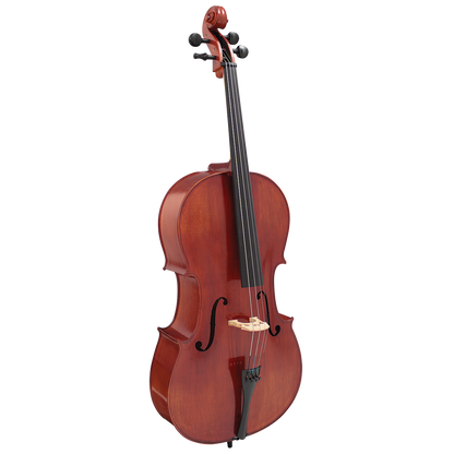 Hidersine HW3182AG Vivente Academy Cello Outfit 4/4 with Wittner Finetune Pegs — view 2