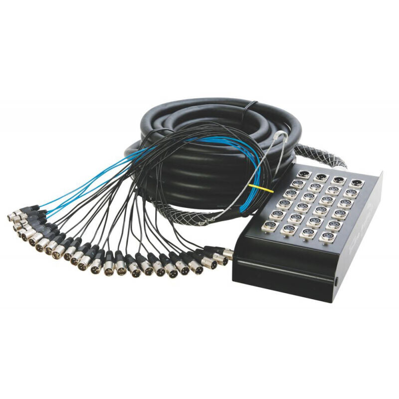 On Stage In-Line Audio Series Stage Snake Box 20 x 4, 50ft with Nylon Bag