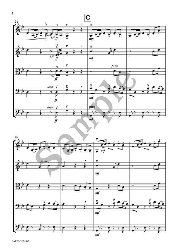 El Mercado (The Marketplace) String Orchestra Score & Parts Grade 2.5 — view 6