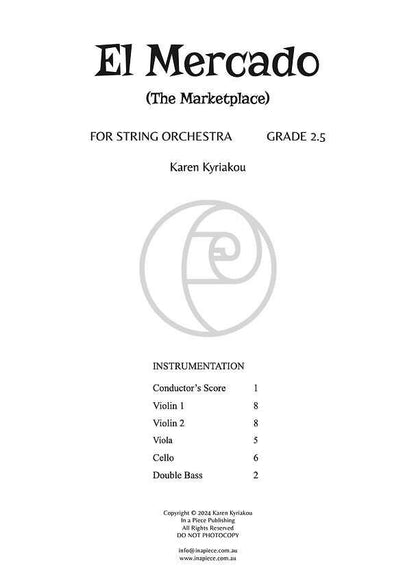 El Mercado (The Marketplace) String Orchestra Score & Parts Grade 2.5 — view 2