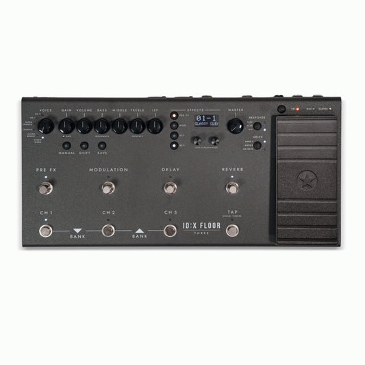 Blackstar ID:X Floor 3 Multi FX Pedal with 12 Amp Models, 35+ Effects, OLED Display, MIDI IN/THRU, USB-C, Expression Pedal, Effects Loop