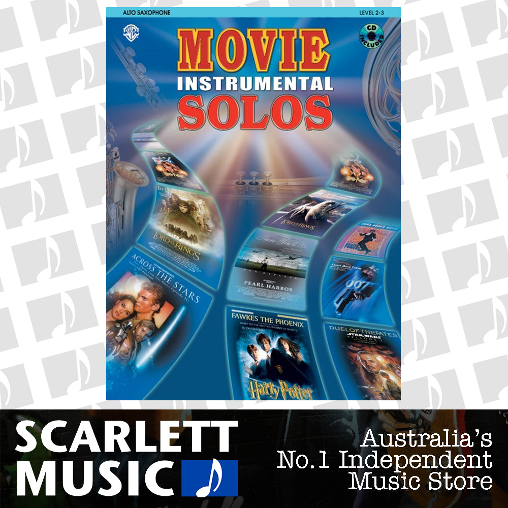 Movie Inst Solos Alto Sax Book/CD — view 2