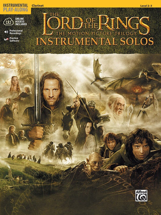 Lord of the Rings Instrumental Solos for Clarinet Bk/CD