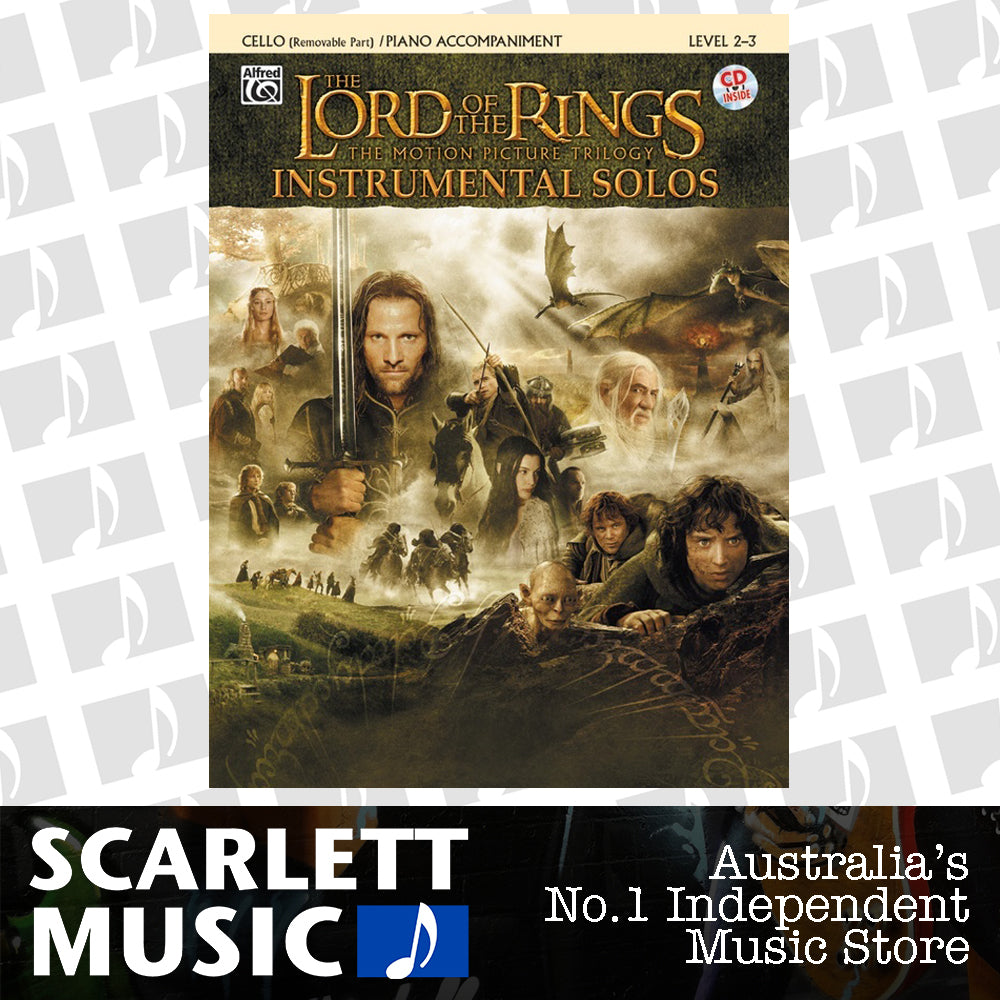 Lord Of The Rings Inst Solos Cello Book/CD — view 2