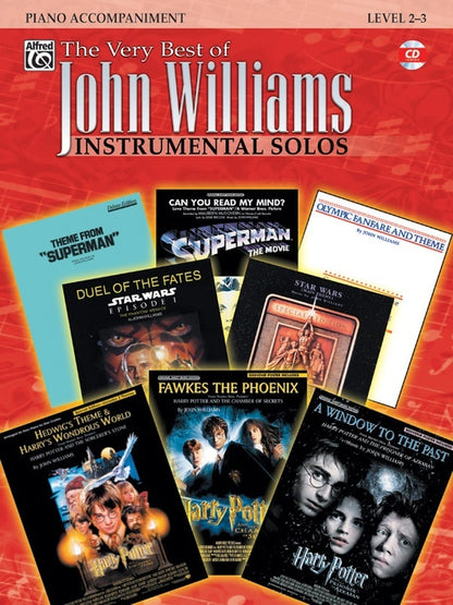 Very Best of John Williams Piano Accompaniment Book and CD