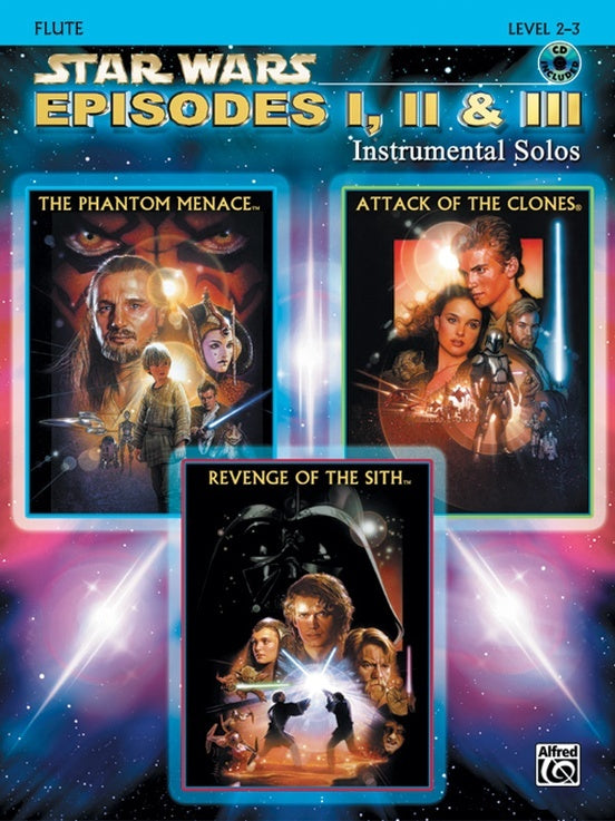 Star Wars Episodes 1-3 Instrumental Solos Flute Book with CD