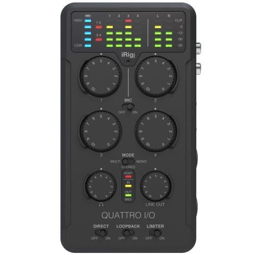 IK Multimedia IRIG-PROQUATTRO Field Recorder Mixer