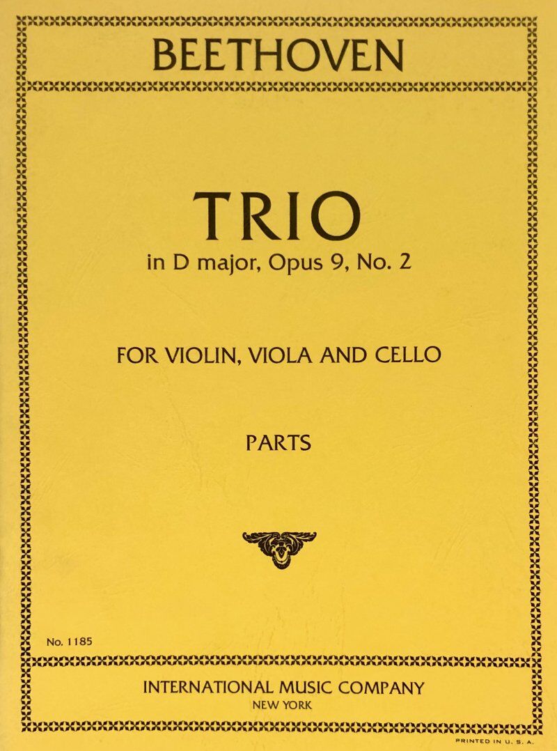 Beethoven - Trio in D Major Op. 9 No. 2 for Violin, Viola, Cello