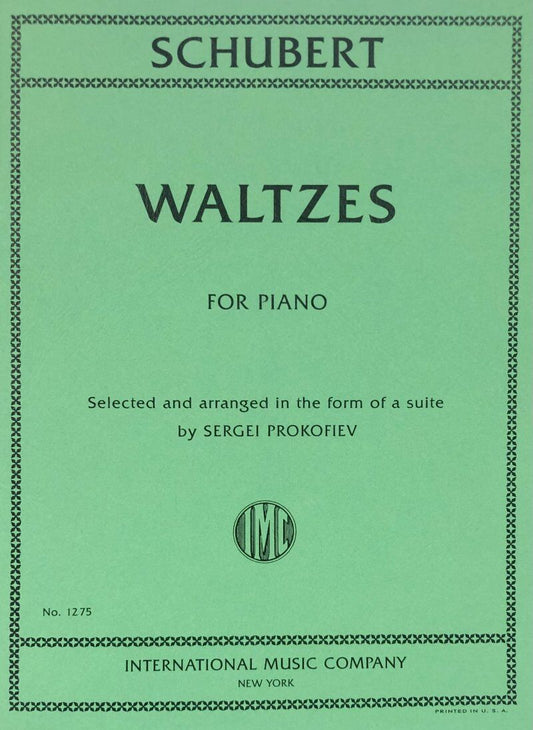 Schubert - Waltzes for Piano Arranged by Prokofiev